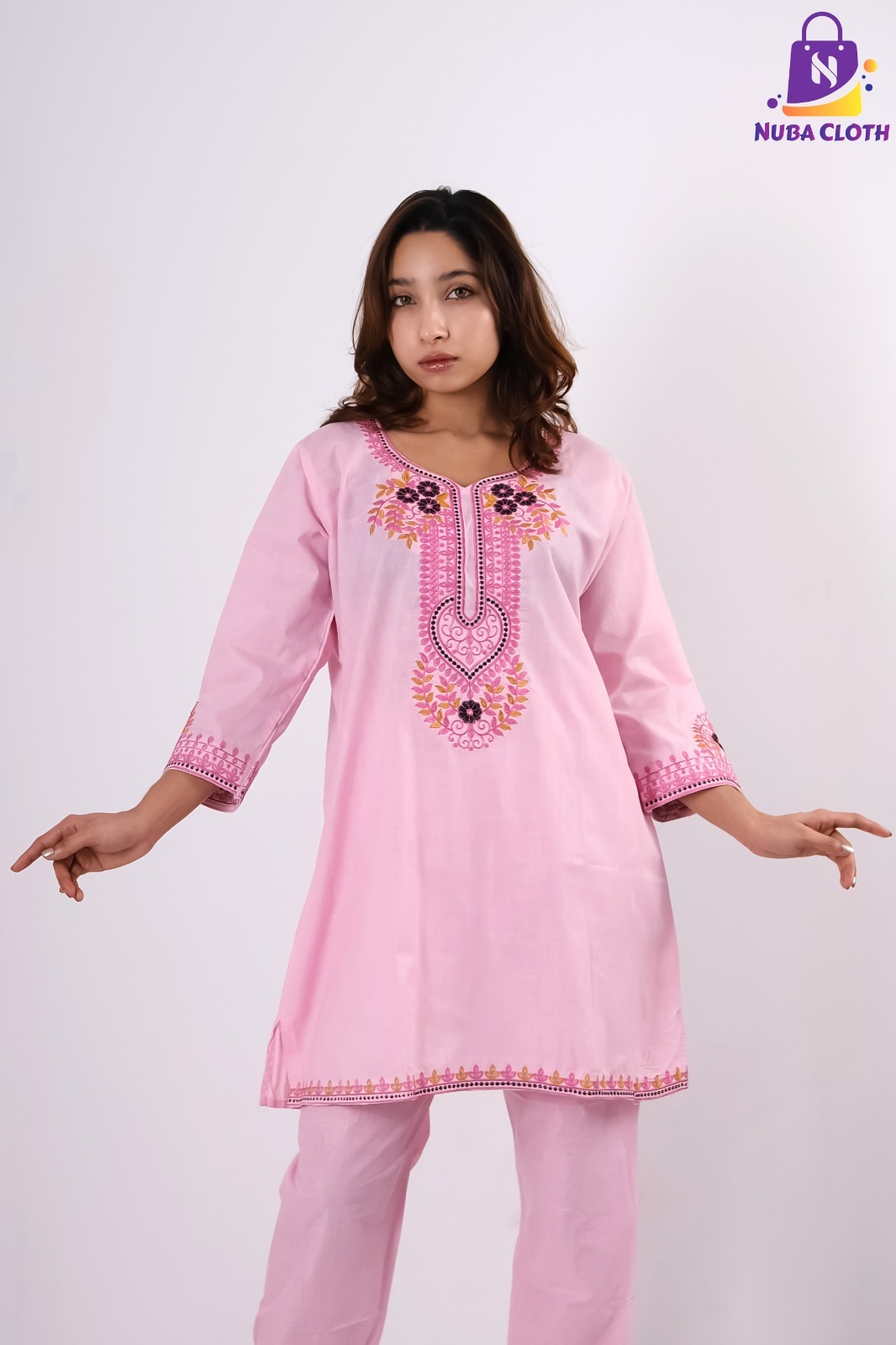 Blossom Pink Embroidered...